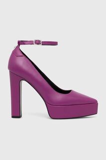 Кожаные туфли SOIREE PLATFORM Karl Lagerfeld, фиолетовый