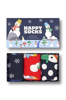 Подарочный набор носков «Снеговик» (3 шт.) Happy Socks, мультиколор