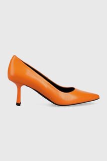 Кожаные туфли HUGO Alexis Hugo, оранжевый