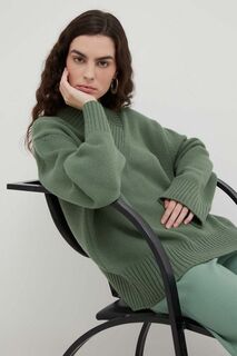 Шерстяной свитер Lovechild, зеленый