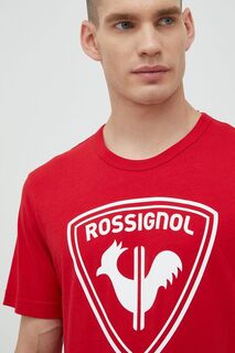Хлопковая футболка Rossignol, красный