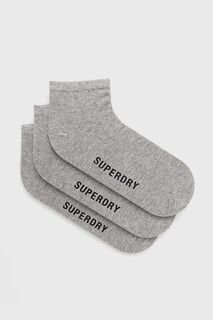 Носки (3 шт.) Superdry, серый