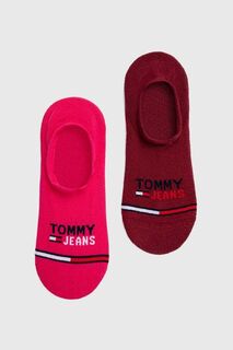 Носки , 2 пары Tommy Jeans, бордовый
