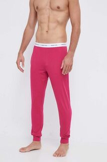 Хлопковые домашние брюки United Colors of Benetton, розовый