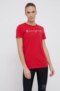 Хлопковая футболка Rossignol, красный