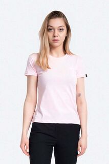 Хлопковая футболка с логотипом Basic T, Wmn Alpha Industries, розовый