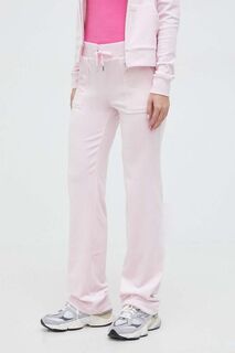 Велюровые спортивные брюки Juicy Couture, розовый