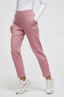 Хлопковые спортивные штаны Hummel, розовый