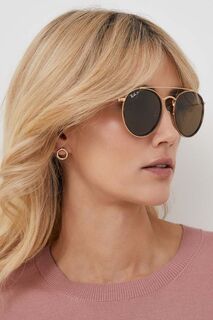 Солнцезащитные очки Ray-Ban, коричневый