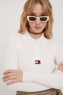 Свитер Томми Джинс Tommy Jeans, бежевый