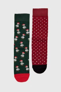 Рождественские носки из медицинского хлопка (2 шт.) 2 шт. Medicine, мультиколор