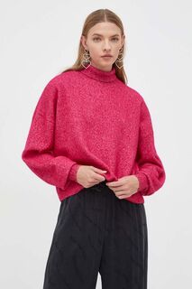 Шерстяной свитер HUGO Hugo, розовый