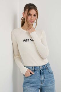 Шерстяной свитер Miss Sixty, бежевый
