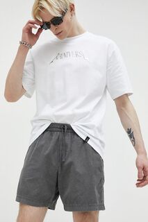 Хлопковые шорты Abercrombie &amp; Fitch, серый