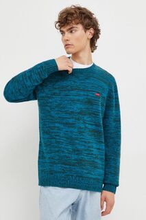 Шерстяной свитер Levi&apos;s, бирюзовый Levis