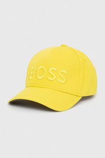Бейсболка BOSS из хлопка Boss, желтый