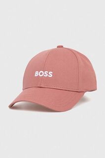 Бейсболка BOSS из хлопка Boss, розовый