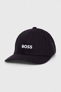 Бейсболка BOSS из хлопка Boss, черный