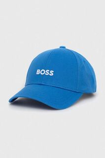 Бейсболка BOSS из хлопка Boss, синий