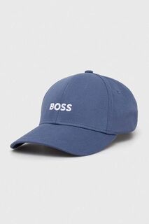 Бейсболка BOSS из хлопка Boss, синий