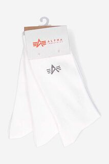 Базовые носки , 3 пары Alpha Industries, белый