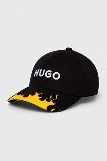 Бейсболка HUGO из хлопка Hugo, черный