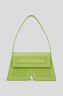 Кожаная сумка ICON K SHB LEATHER Karl Lagerfeld, зеленый