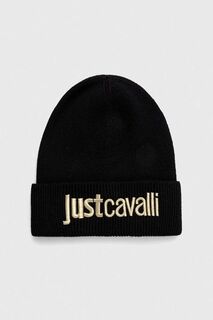 Шапка из смесовой шерсти Just Cavalli, черный