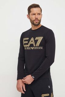 Футболка с длинным рукавом EA7 Emporio Armani, черный