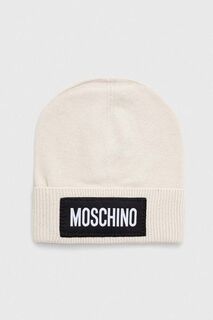 Кашемировая шапка Moschino, бежевый