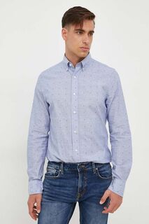 Рубашка из хлопка Gant, синий