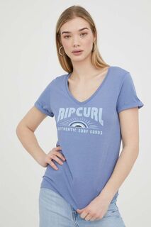 Хлопковая футболка Rip Curl, синий