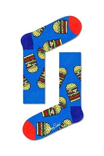 Носки Burger Happy Socks, синий