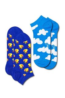 Набор низких носков Rubber Dock, 2 пары Happy Socks, синий