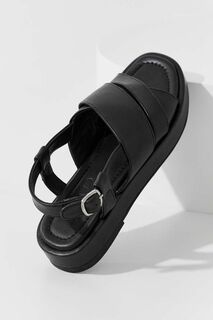 Кожаные сандалии Answear Lab, черный