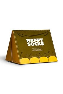Носки Happy Camper, 3 пары Happy Socks, мультиколор