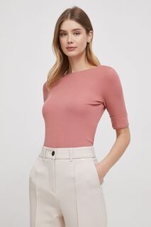 Футболка Лорен Ральф Лорен Lauren Ralph Lauren, розовый