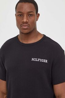 Хлопковая футболка для отдыха Tommy Hilfiger, черный