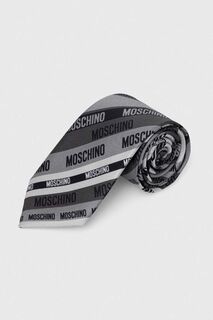 Шелковый галстук Moschino, серый
