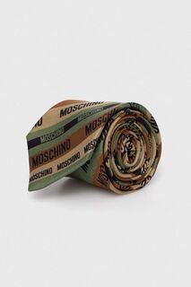 Шелковый галстук Moschino, коричневый