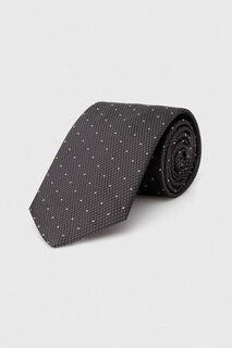 Шелковый галстук BOSS Boss, серый