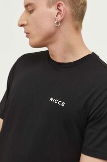 Хорошая хлопковая футболка Nicce, черный