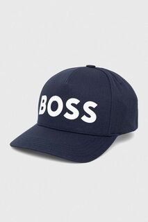 Бейсболка BOSS из хлопка Boss, темно-синий