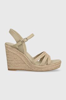 Босоножки ESSENTIAL BASIC WEDGE SANDAL Tommy Hilfiger, бежевый