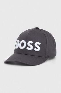 Бейсболка Boss, серый