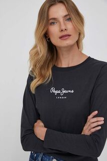 Хлопковые туфли с длинными рукавами Wendys Pepe Jeans, черный