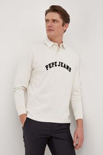 Хлопковые джинсы с длинными рукавами Harry Pepe Jeans, бежевый