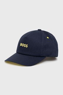 Хлопковая шапка 50468094 Boss, темно-синий