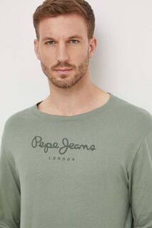 Хлопковая футболка Eggo Pepe Jeans, зеленый