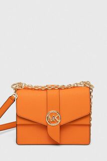 Кожаная сумка MICHAEL Michael Kors, оранжевый
